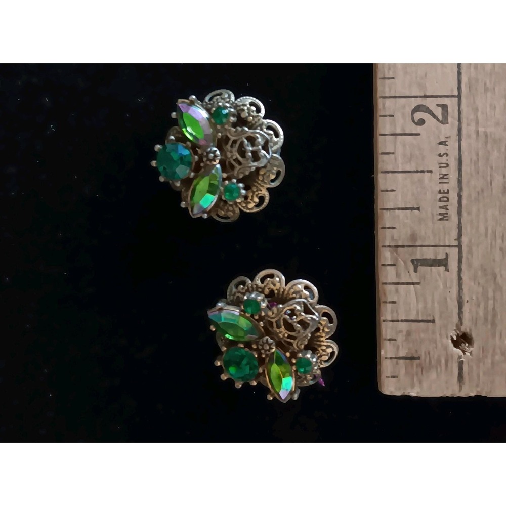 Vintage  Victorian clip on earrings